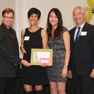 Curiate team receiving Wavefront Wireless Prize